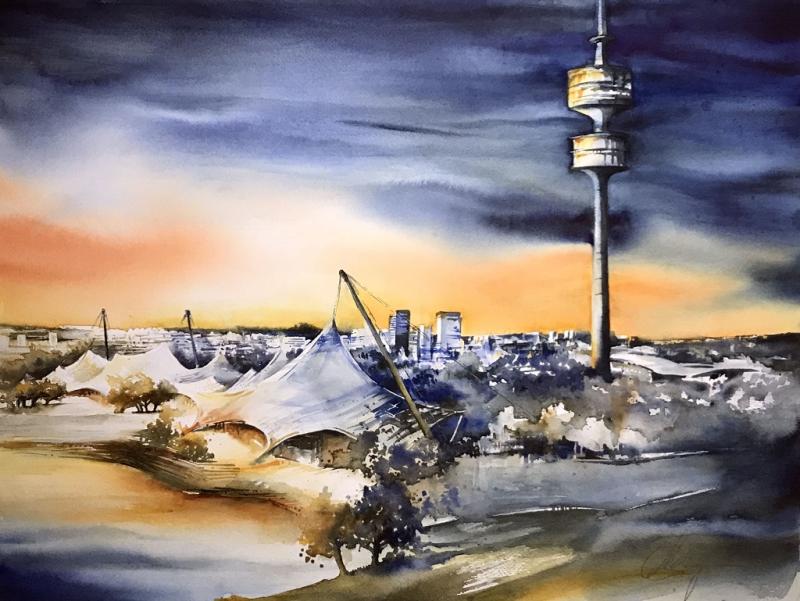 Urbane Ansichten in Aquarell
