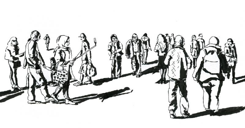 Menschen skizzieren - bringen Sie Atmosphäre in Ihre Urban Sketches