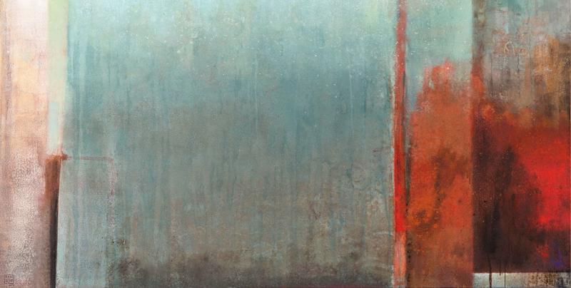 Größe Flächen mit Acryl - Farbauftrag mal anders