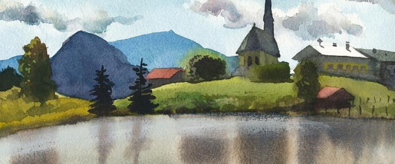Let It Flow – Aquarell Nass-in-Nass
